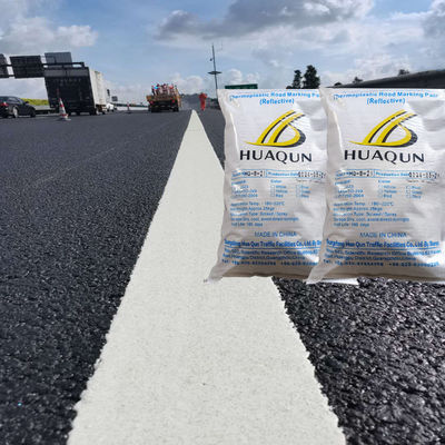 Beli AASHTO M249 Standard Thermoplastic Road Marking Paint dengan 30% Glass Beads untuk Pengeringan Cepat ≤3 menit pembuatan online