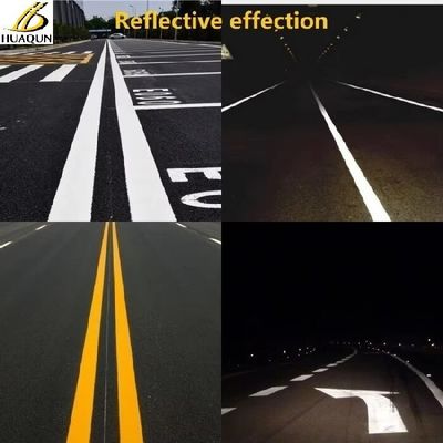 Beli Cat reflektif standar cat jalan 20% campuran kaca manik cat termoplastik pembuatan online