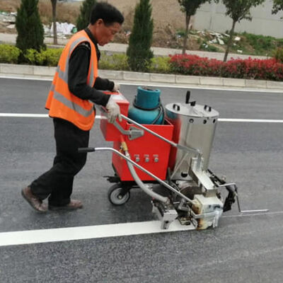 Beli Pabrik Guangzhou Reflektif Jalan Line Marking Paint Powder Dengan Pre-mixed Glass Beads pembuatan online