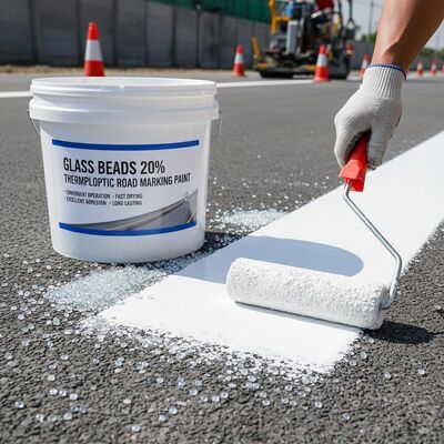 Beli Cat Marka Jalan Termoplastik dengan 20% Manik Kaca untuk Daya Rekat Kuat dan Cepat Kering pembuatan online