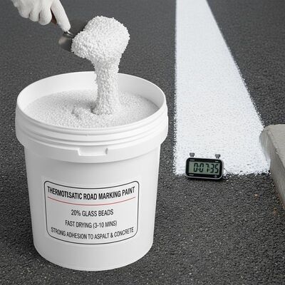 Beli Cat Marka Jalan Termoplastik dengan 20% Kaca Manik untuk Cepat Kering (3-10 menit) dan Daya Rekat Kuat pada Aspal dan Beton pembuatan online