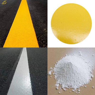 Hot Melt Thermoplastic Road Marking Paint Warna Putih Lancar Dan Aliran