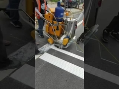 Vibration panas meleleh lapisan 20% kaca manik-manik Warna penanda jalan termoplastik