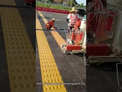 Tipe melengkung Warna panas meleleh Thermoplastic Road Marking Paint Road Marking Warna termoplastik