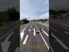 Cat penanda jalan termoplastik untuk permukaan jalan dengan waktu pengerasan cepat dan perekat yang kuat