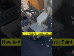 Cat termoplastik yang sangat terlihat untuk penanda jalan Proses aplikasi cepat dan mudah