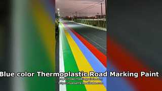 Aplikasi Cat Marka Jalan Termoplastik Biru | Marka Jalan yang Tahan Lama & Visibilitas Tinggi
